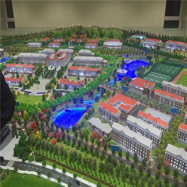 甘肃省公安厅301工程警察学校文殊镇规划模型